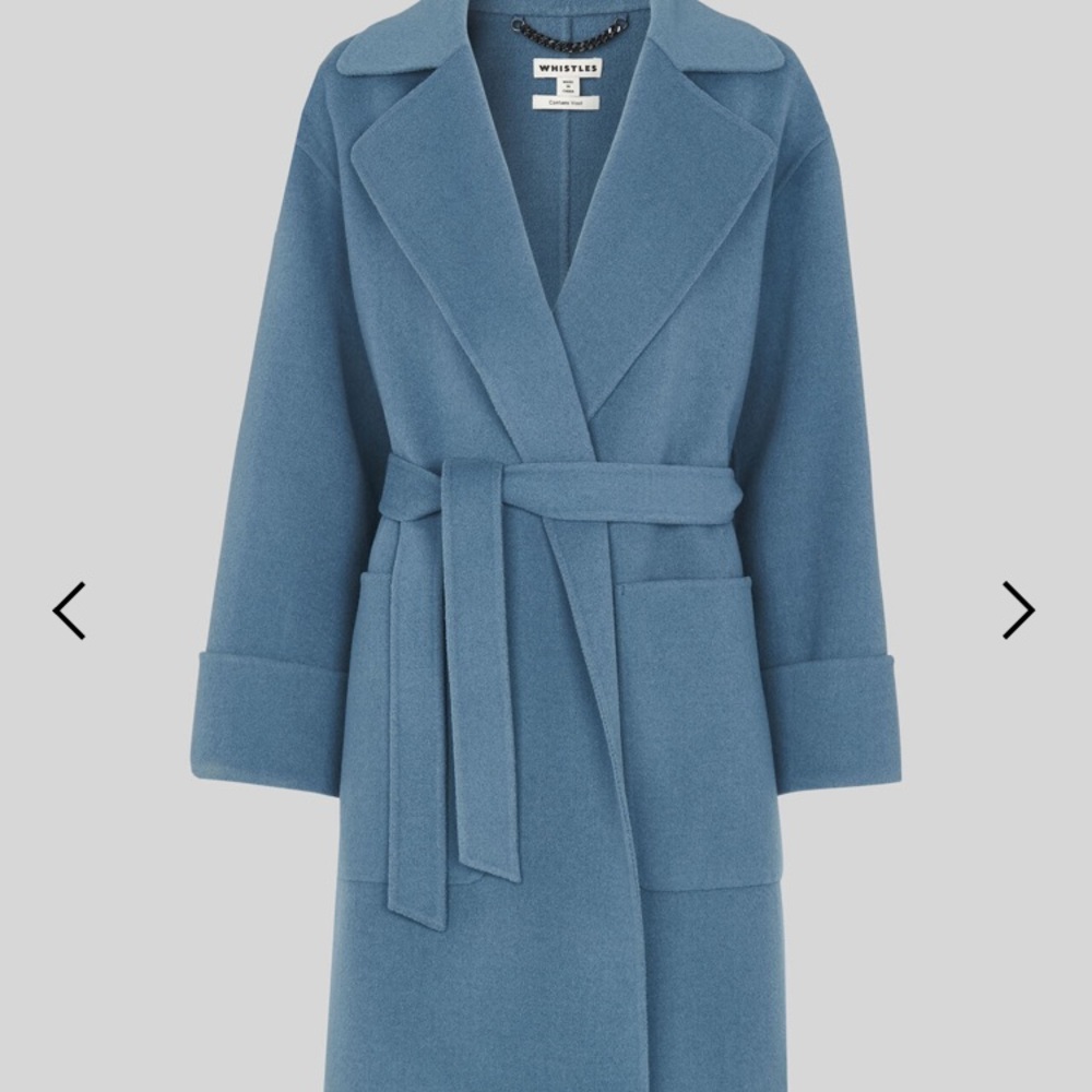 WHISTLES - DOUBLE FACED WOOL WRAP COAT